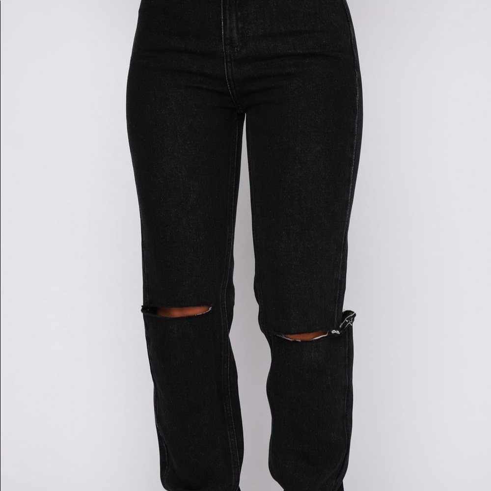 Vintage faded black skinny jeans. Full length and high waisted